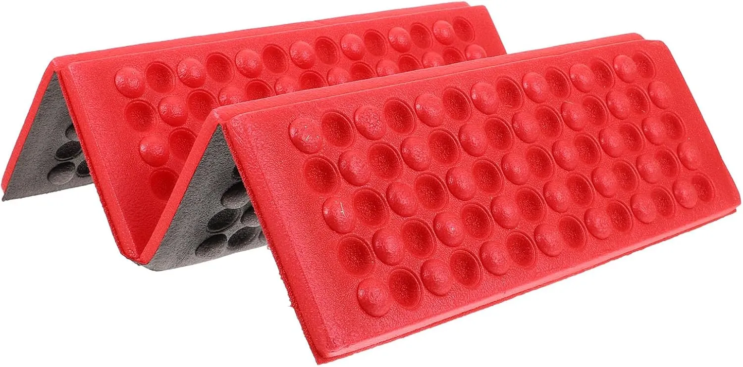 Sosoport Sleeping Pad Camping Matress Foldable Mattress Closed Cell Foam Pad Foam Sleeping Pad Z Rest Sleeping Pad Carpet Cushion Picnic Mat Cushion Seat Pad Water Proof Red Knee Pads