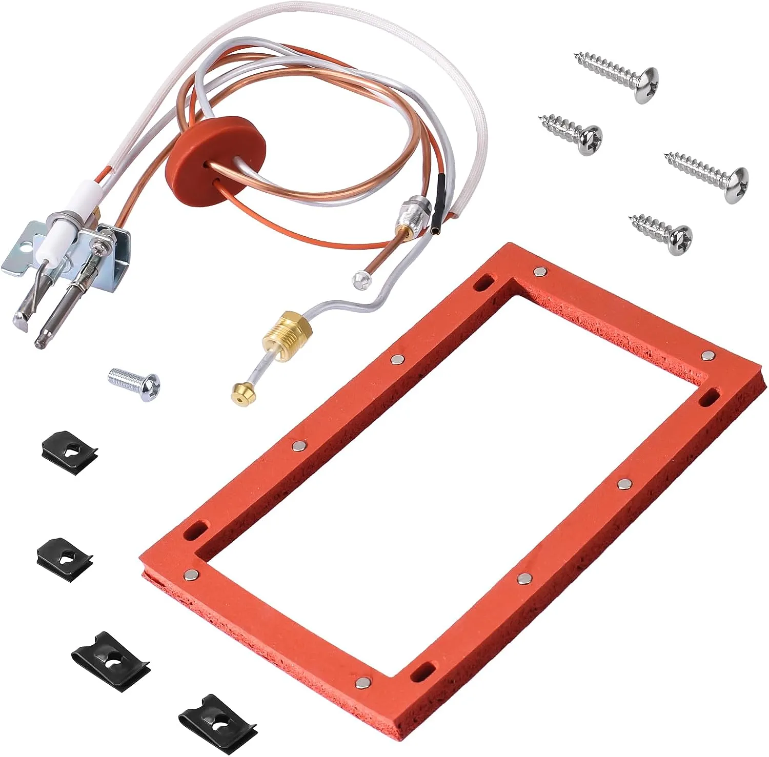 SP20075 Pilot and Igniter Assembly Replacement Kit for Natural Gas Water Heater Compatible with Rheem, GE