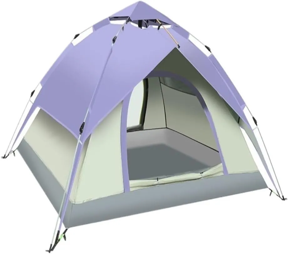 Spacious and Lightweight Fully Automatic Tent Outdoor Thickened Rainproof Double-Layer Tent Camping Sunproof and Stormproof Tent Outdoor Tent