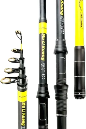 Spinning Fishing Rod Telescopic Pole Carbon Fiber Super Hard Portable Rock Sea S