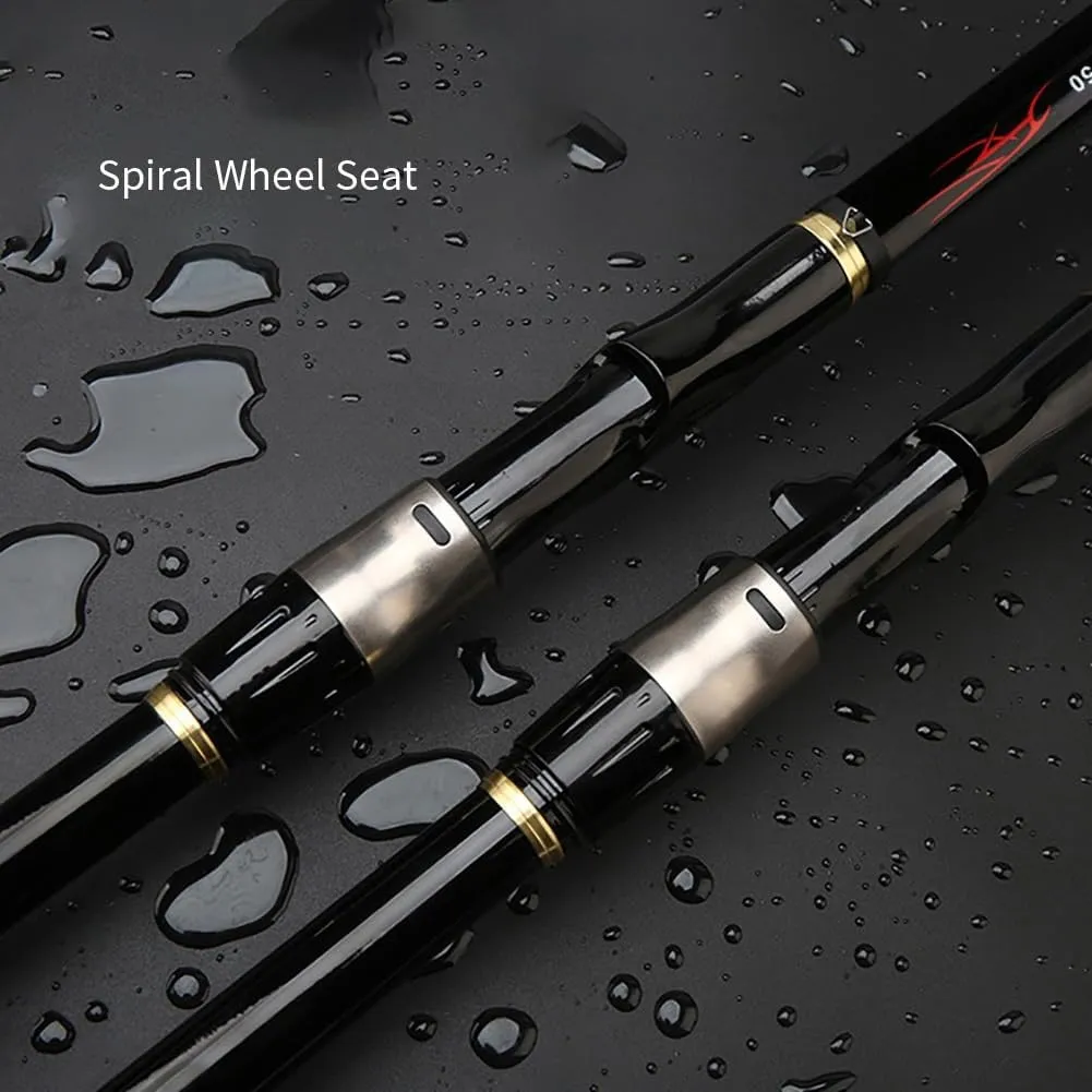 Spinning Fishing Rods Telescopic Carbon Fiber Casting Rod 2.1m 3.6m 4.5m 5.4m 6.3m 7.2m Fishing Pole Super Hard Ultralight Portable