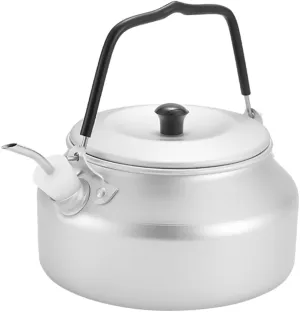 Stainless Steel 0.9l Camping Outdoor Tea Pot Handheld Stovetop Kettle Portable Water for Picnic Hiking Bbq