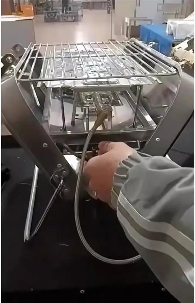 Stainless Steel Gas Barbecue Stove Camping Folding Barbecue Rack Outdoor Portable Gas Barbecue Stove