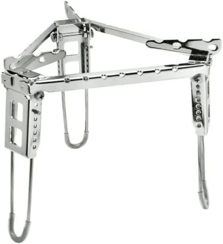 Stainless Steel Picnic Tripod Camping Pot Stand Outdoor Cookware Stand Folding BBQ Bracket, Stainless Steel Picnic Tripod