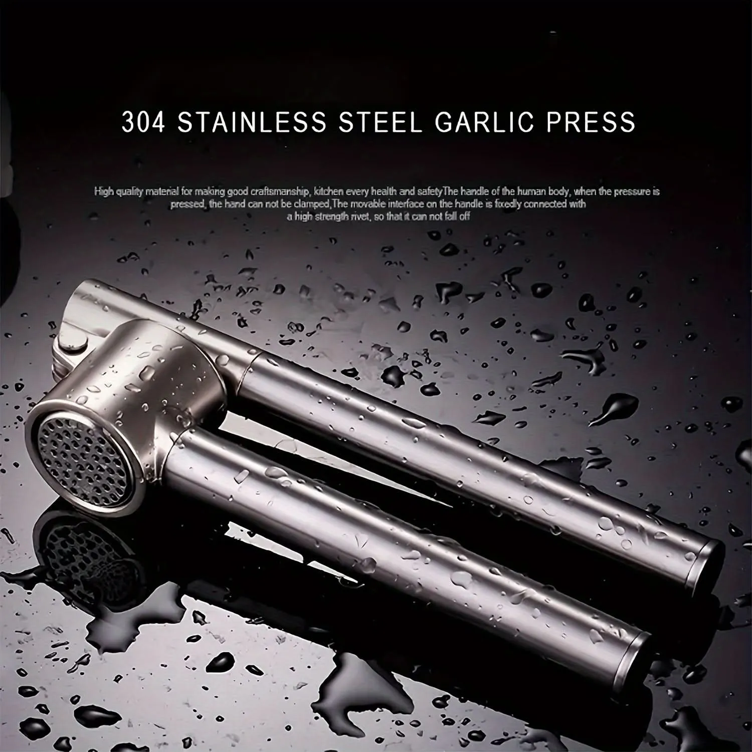 Stainless Steel Washable Garlic Crusher Tool