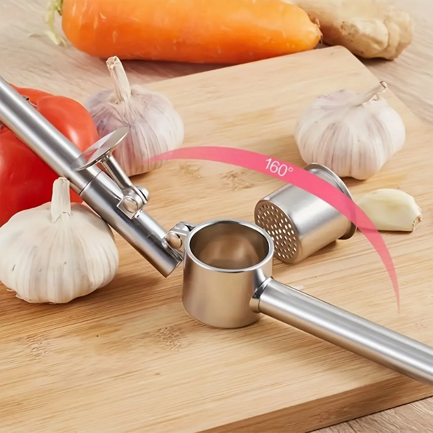 Stainless Steel Washable Garlic Crusher Tool