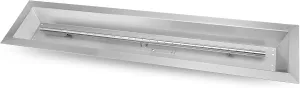 Stanbroil 30 by 6-Inch Stainless Steel Linear Trough Drop-in Fire Pit Pan and Burner, Natural Gas & Propane Firepit for Outside, BTU 54, 000 Max