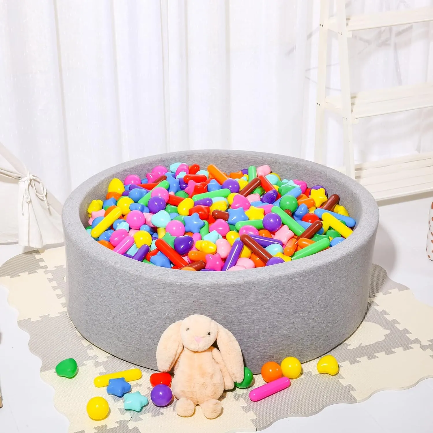 STARBOLO Ball Pit Balls for Toddlers - Colorful Ball Pit Balls Crush Proof Plastic Toy Balls for Toddlers Ball Pits, Ball Pit Play Tent, Baby Pool Water Toy,50pcs