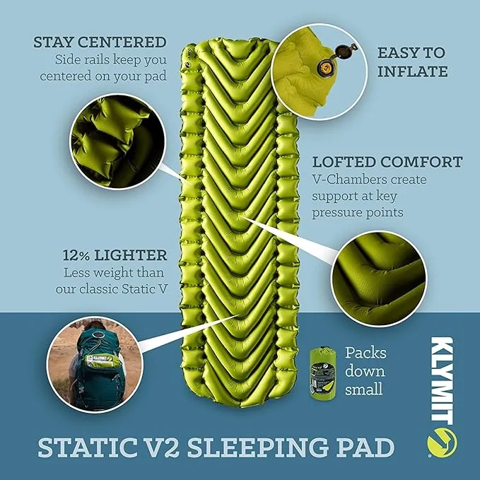 Static V2 Inflatable Sleeping Pad   V Sheet Washable Pad Cover