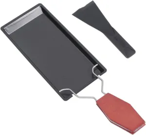 STOBAZA Portable Cheese Fondue Grill Non-stick Mini Baking Tray Kitchen Stove Rack Easy to Clean
