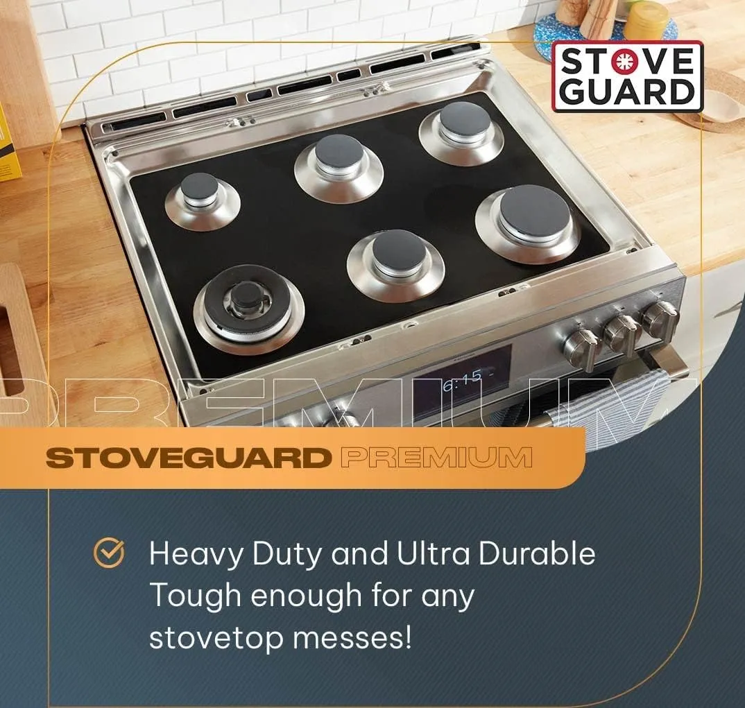 StoveGuard USA-Made, Custom Designed & Precision Cut Stove Cover for Gas Stove Top, Premium 6x Thicker Heavy-Duty Wolf Gas Range, Model# SRT304LP