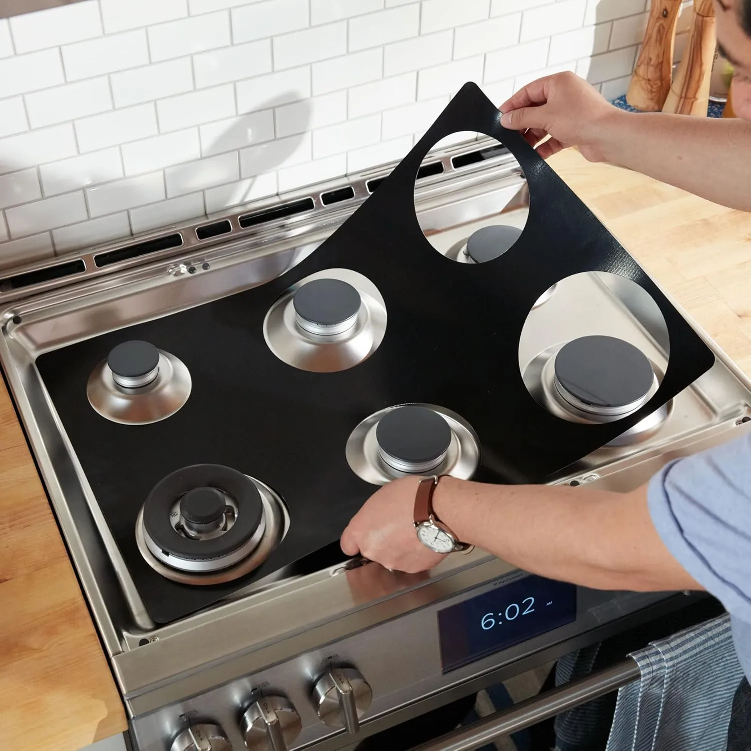 StoveGuard USA-Made, Custom Designed & Precision Cut Stove Cover for Gas Stove Top, Premium 6x Thicker Heavy-Duty Wolf Gas Range, Model# SRT304LP