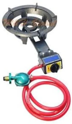 Super Jumbo Portable Propane Gas Single Burner Stove Heavy Duty Cast Iron