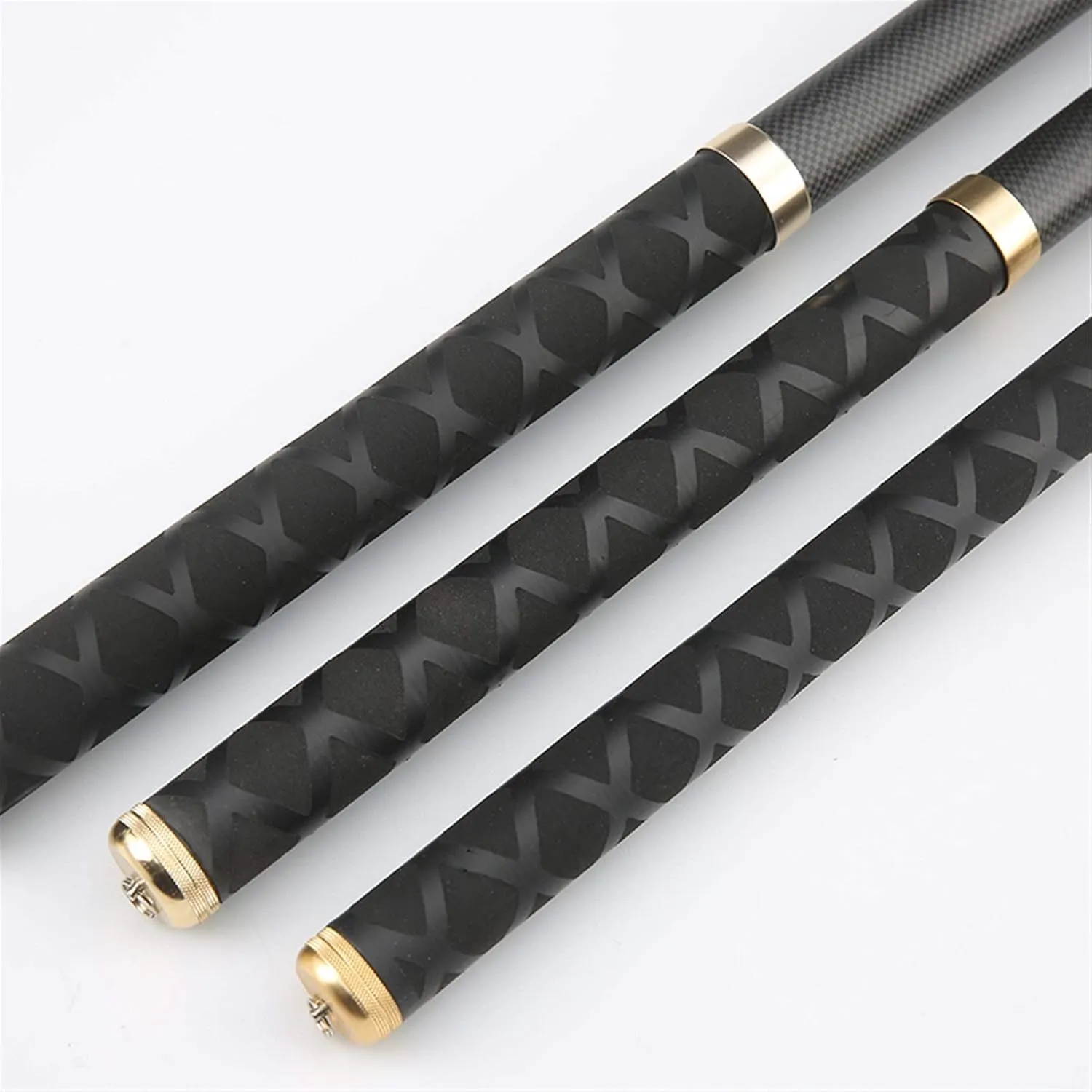 Super Light Hard Carbon Fiber Hand Fishing Pole Telescopic Fishing Rod 2.7M/3.6M/3.9M/4.5M/5.4M/6.3M/7.2M/8M/9M/10M Stream Rod DaJiKan (Color : Black, Length : 6.3m)