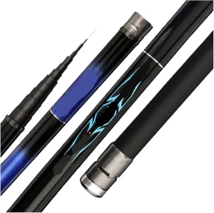 Super Light Long Hard Carbon Fiber Pattern Hand Fishing Rod Carp Telescopic Fishing Pole River Lake Stream Rod