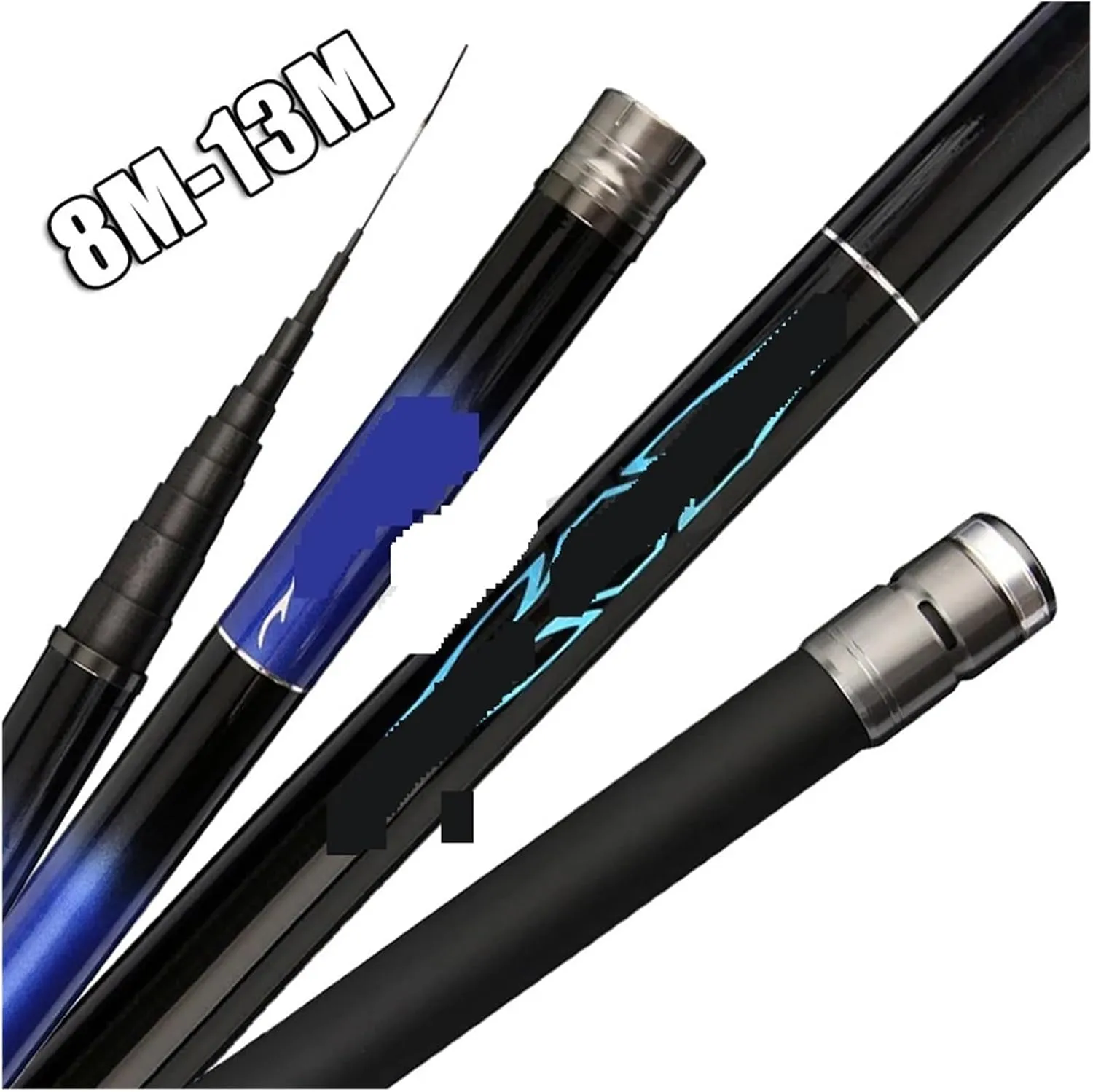 Super Light Long Hard Carbon Fiber Pattern Hand Fishing Rod Carp Telescopic Fishing Pole River Lake Stream Rod