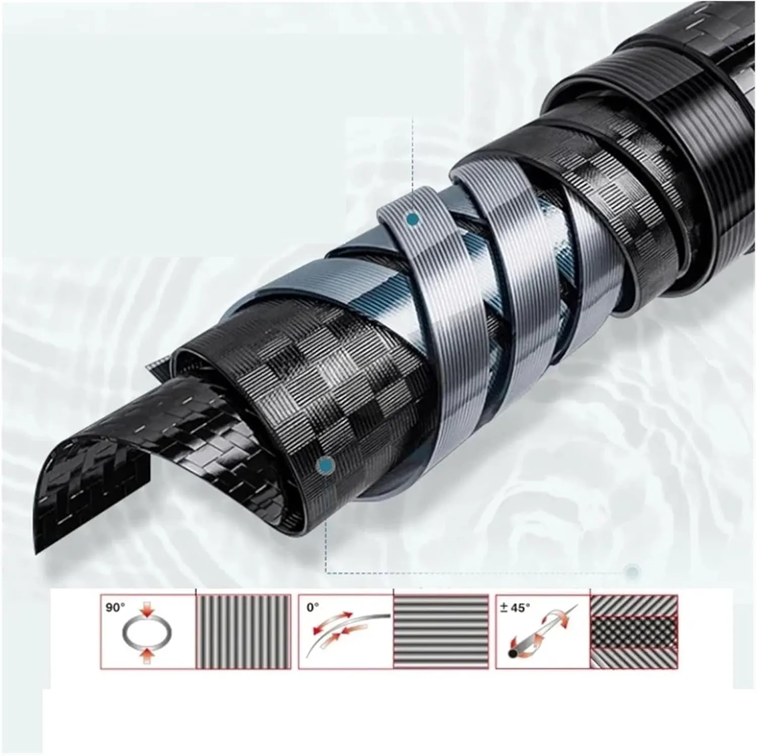 Super Light Long Hard High Carbon Fiber Pattern Hand Fishing Rod High Mass Telescopic Fishing Pole Stream Rod