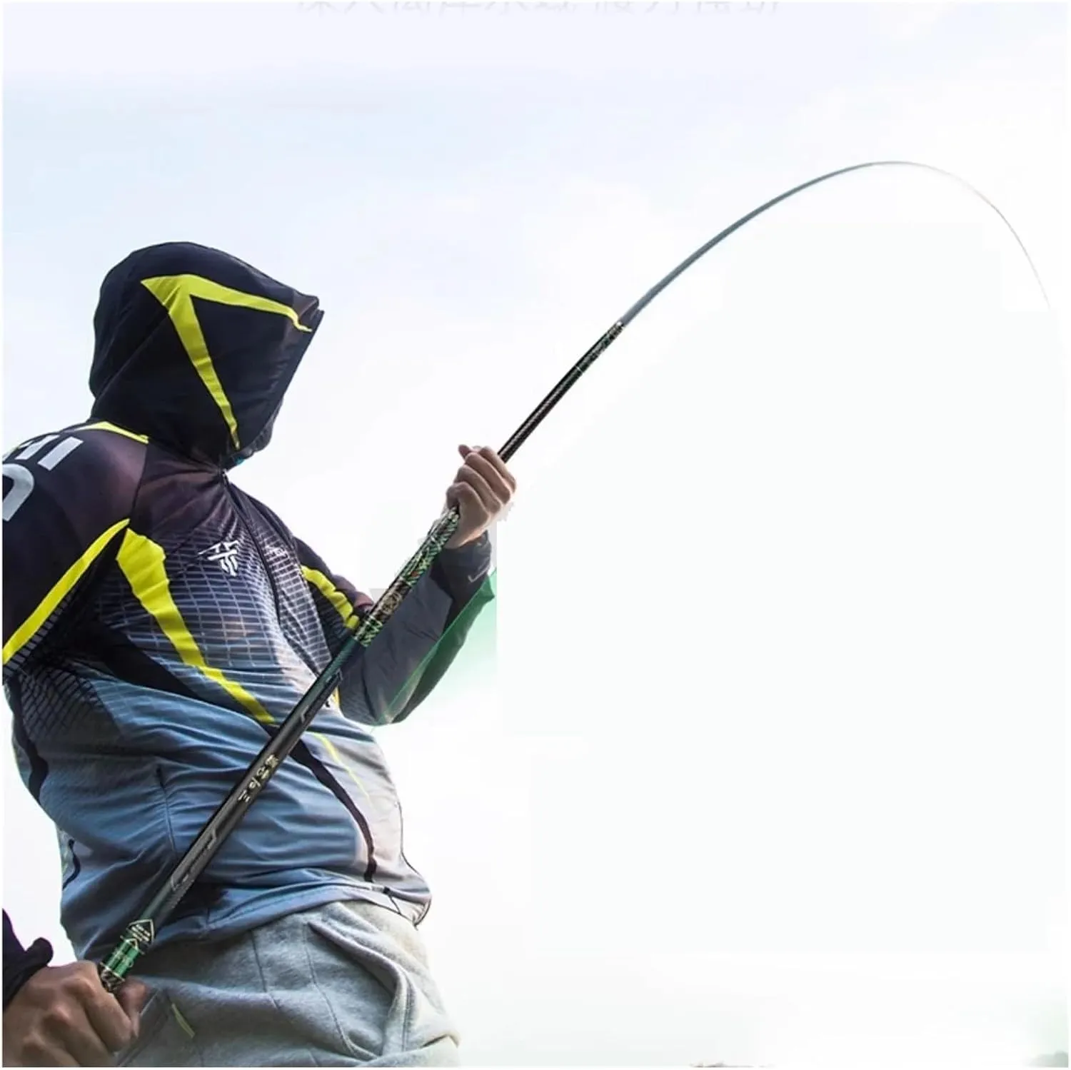Super Light Long Hard High Carbon Fiber Pattern Hand Fishing Rod High Mass Telescopic Fishing Pole Stream Rod