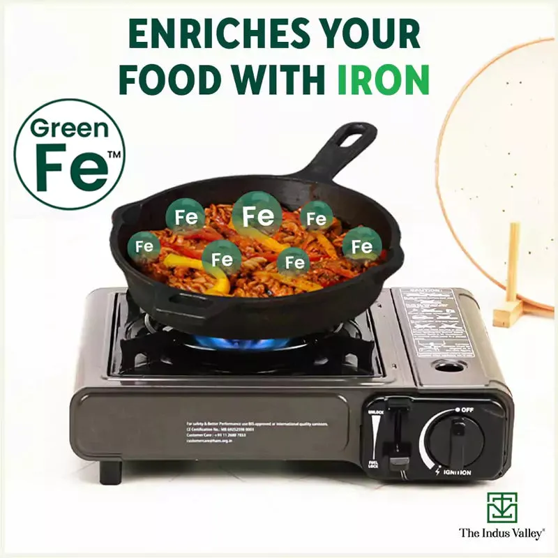 Super Smooth Cast Iron Set: Free ₹400 Tadka Pan  Frypan  Kadai  Tawa, Kitchen set for Home, Nonstick, 100% Pure,Toxin-free