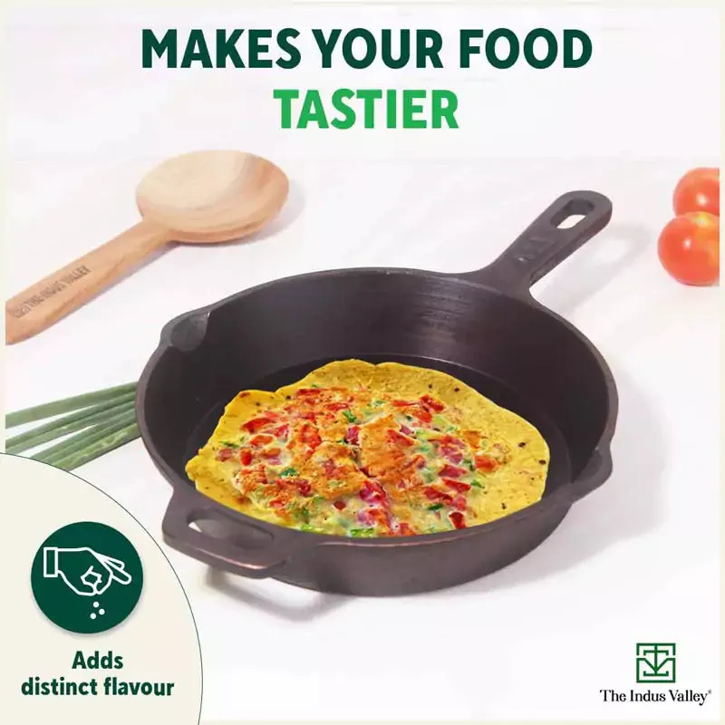 Super Smooth Cast Iron Set: Free ₹400 Tadka Pan  Frypan  Kadai  Tawa, Kitchen set for Home, Nonstick, 100% Pure,Toxin-free
