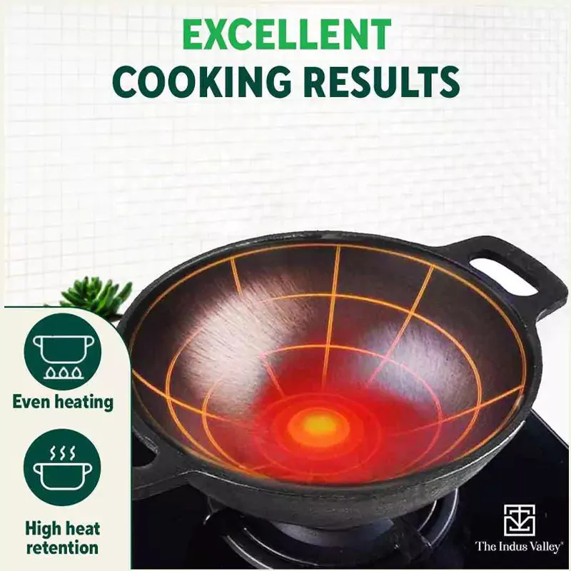 Super Smooth Cast Iron Set: Free ₹400 Tadka Pan  Frypan  Kadai  Tawa, Kitchen set for Home, Nonstick, 100% Pure,Toxin-free
