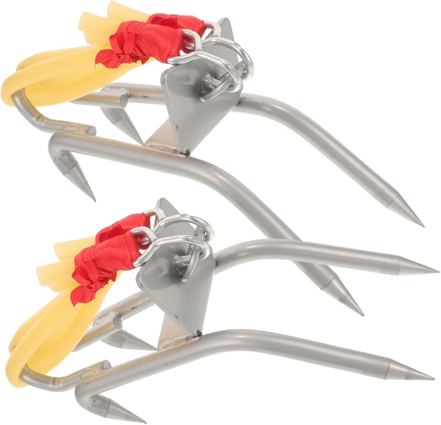 SUPVOX 1 Pairs Portable Tree Climbing Spikes with Skid Design Metal Climbing Tools and Fruit Comfortable Foot Plate Durable Construction