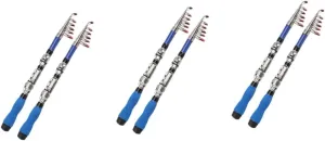 SUPVOX 3pcs Boat Fishing Rod Carbon Fiber Fishing Rod Telescopic Fishing Rod Fishing Pole Portable Small Sea