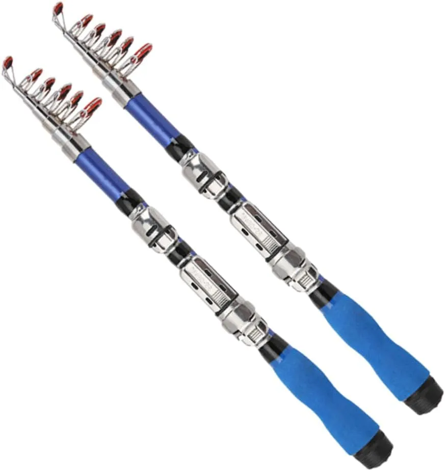 SUPVOX 3pcs Boat Fishing Rod Carbon Fiber Fishing Rod Telescopic Fishing Rod Fishing Pole Portable Small Sea