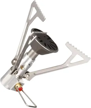 SUPVOX Folding Stove for Camping 17g Gas Required 2000w Portable Gas Cooker Heat Accumulation Cover for Safe Cooking