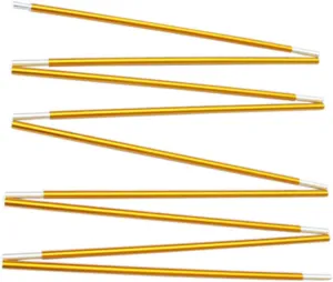 SUPVOX Outdoor Tool 2pcs Tent Canopy Rods 8.5mm Thick 3.33m Long Aluminum Alloy for Tarp Shelter