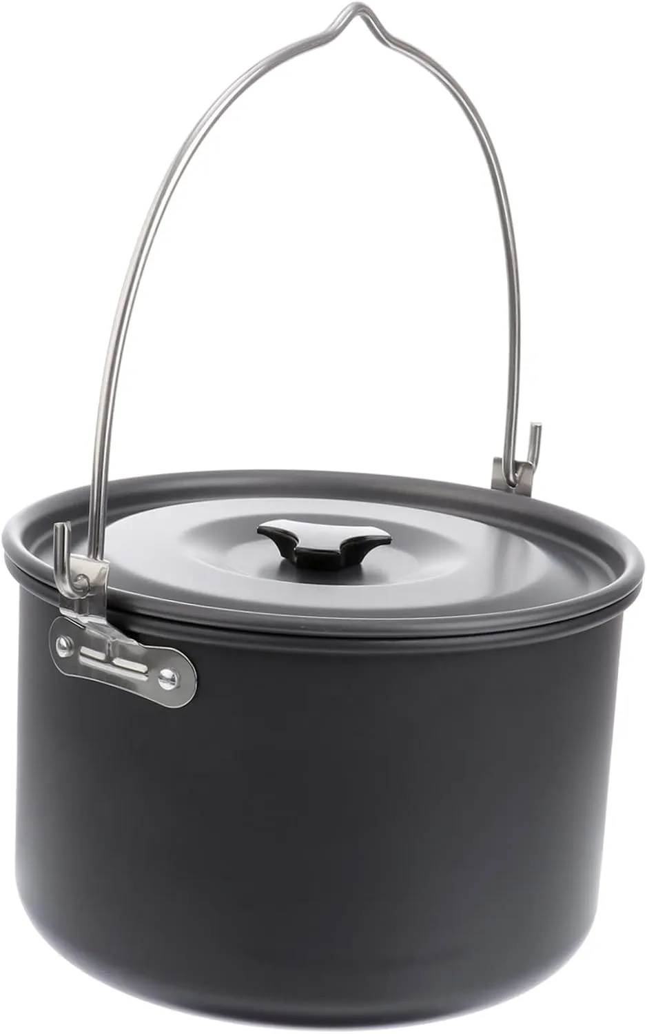 SUPVOX Portable Camping Cookware 1pc 4l Aluminum Cook Pot for Outdoor Kitchenware Camp Stove Pot
