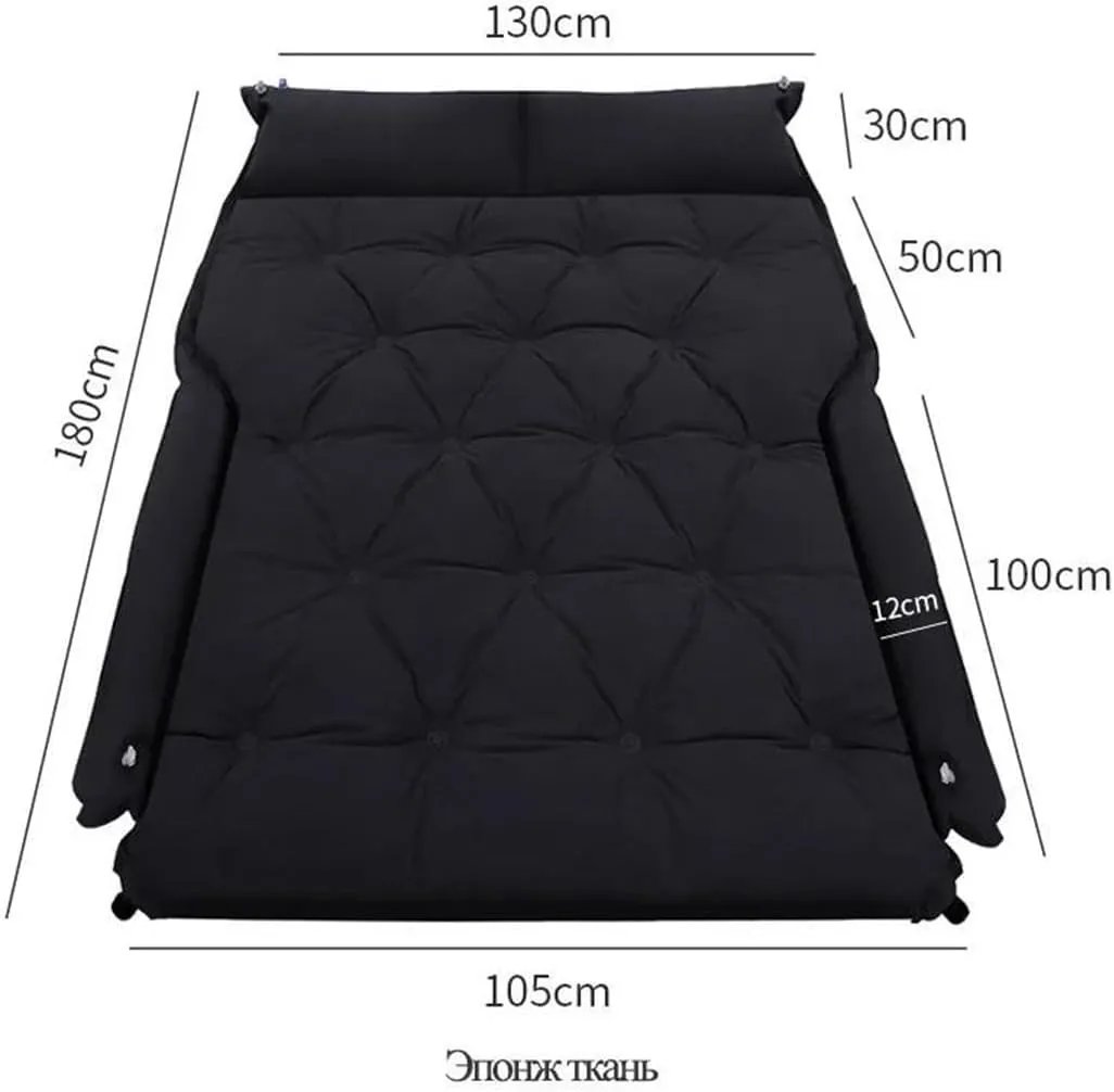 SUV Car Inflatable Mattress, Automatic Inflatable Mattress, Camping Travel Sleeping Mat, in-car Rest Inflatable Bed, Car Mattress Leakage Test (Brown)