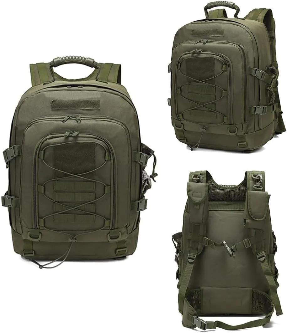 Tactical Backpack Military Army Daypack Assault Pack for Men Molle 3 Day Bag for Hiking Camping Hunting Trekking (Military Green)