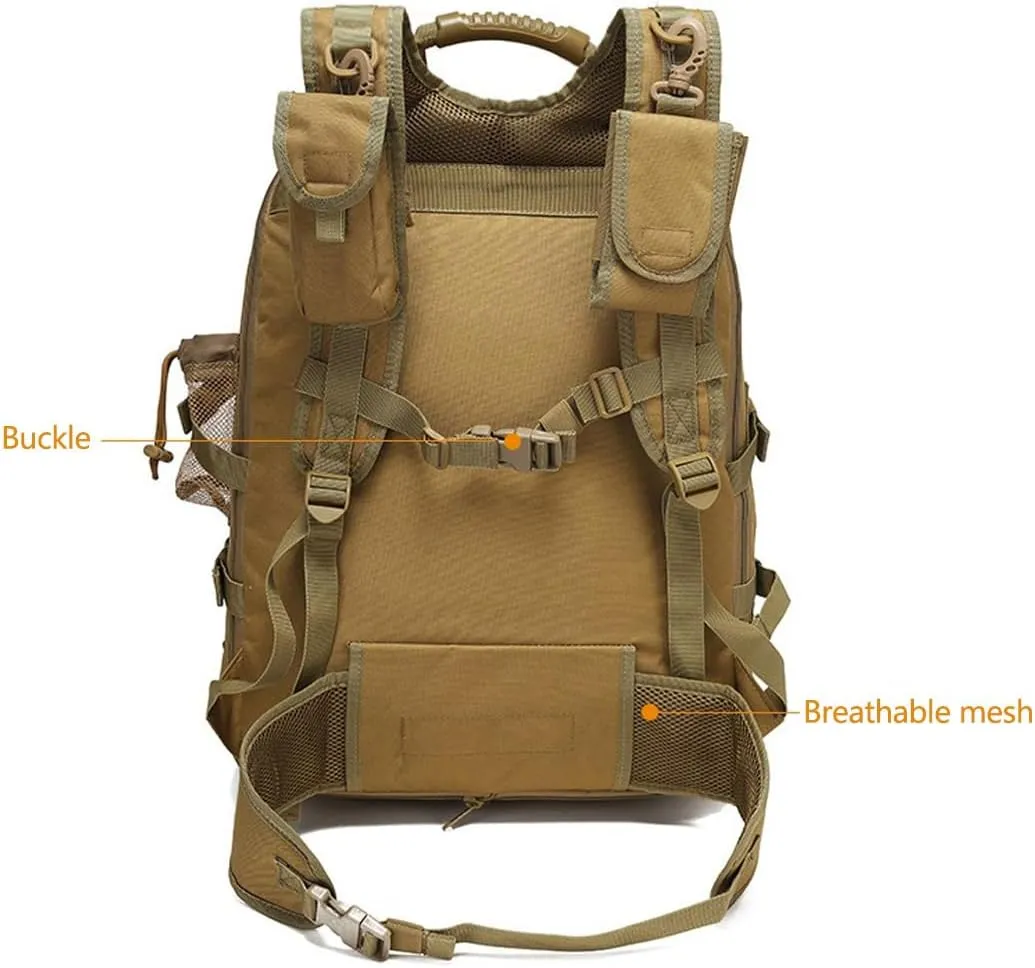 Tactical Backpack Military Army Daypack Assault Pack for Men Molle 3 Day Bag for Hiking Camping Hunting Trekking (Military Green)