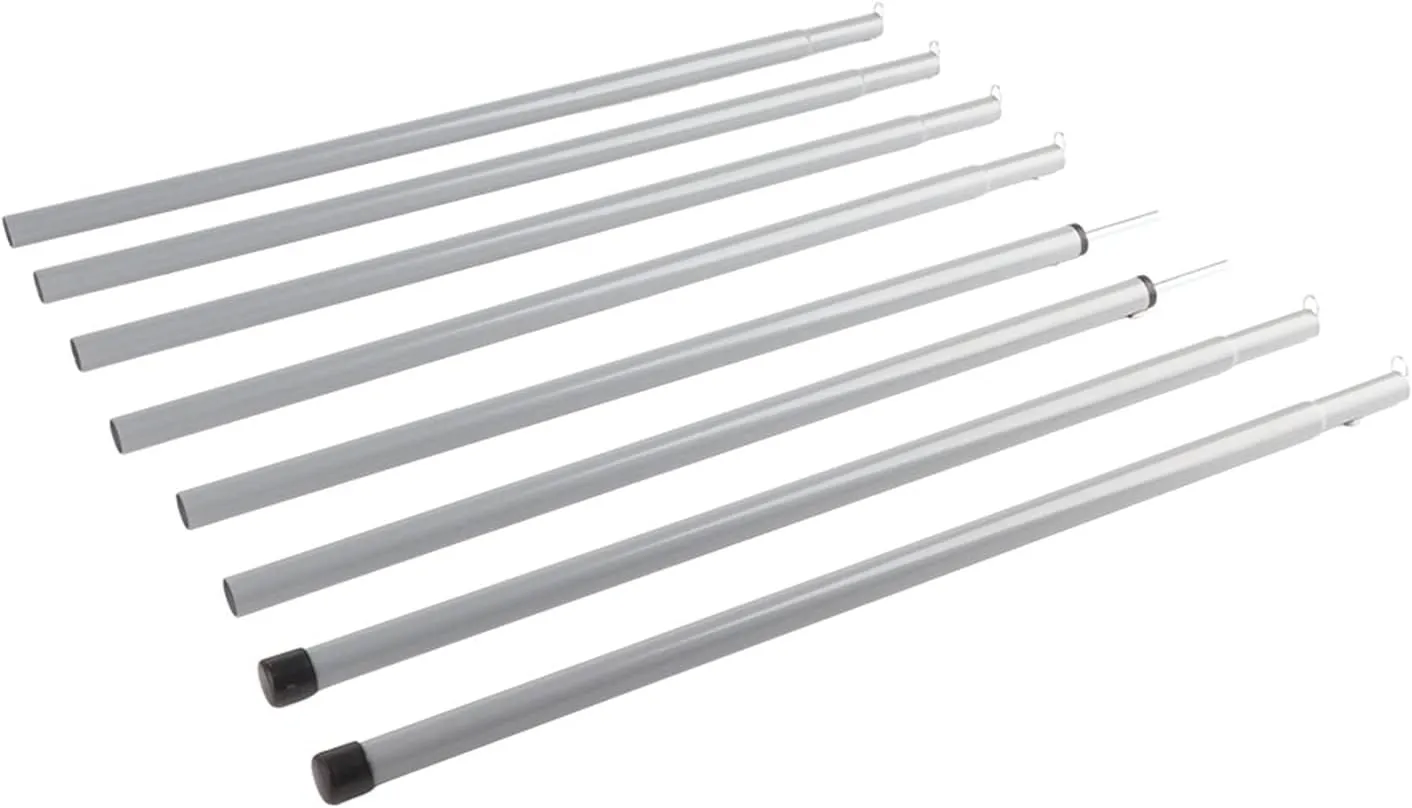 Tarp Poles Adjustable,Rod Tent Pole Replacement Accessorie Outdoor Iron Canopy Porch Tent Beach Tents Tarp Cover Awning Upright Supporting