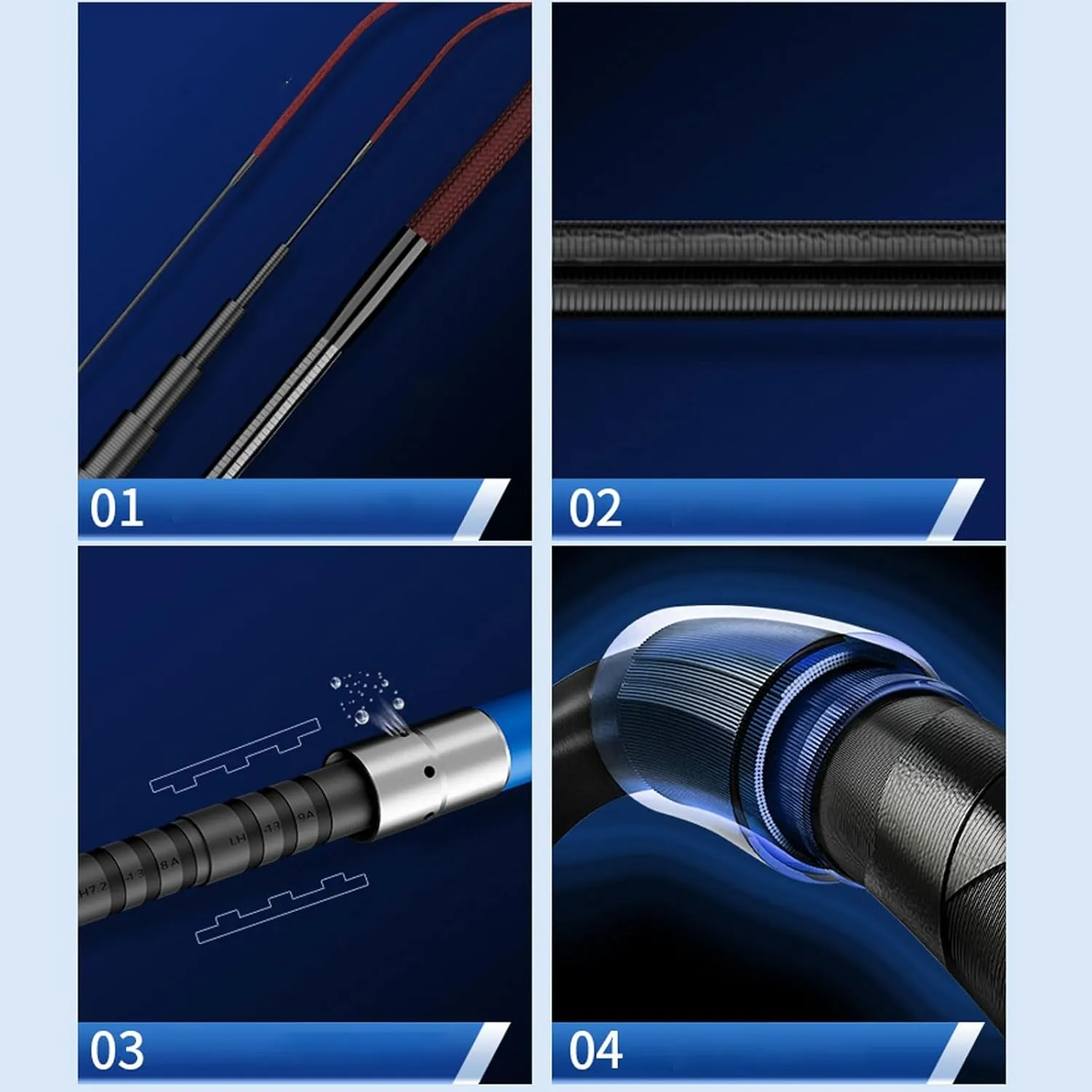 Telescopic Fishing Rod 8m 9m 10m 11m 12m 13m Carbon Fiber Fishing Pole Easy to Travel Hit The Pole Long Distance Big Fish Rivers Lakes Reservoirs Streams