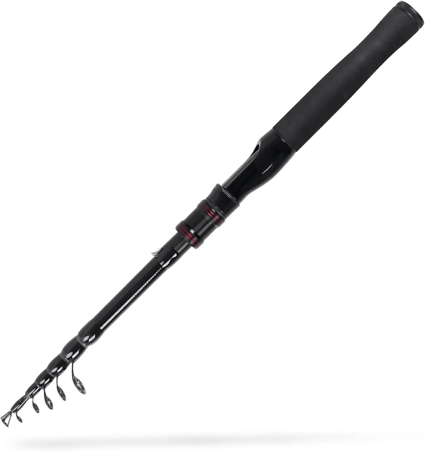 Telescopic Fishing Rod, Collapsible Fishing Rod Portable Spinning Pole for Saltwater and Freshwater, Carbon Fiber Lightweight and Compact Design