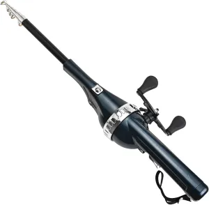 Telescopic Fishing Rod Folding Fishing Rod Telescopic Carbon Fiber Pocket Combo Fishing Rod with 80m Built-in Fishing Line Ergonomic Extendable Handle Portable Fishing Pole