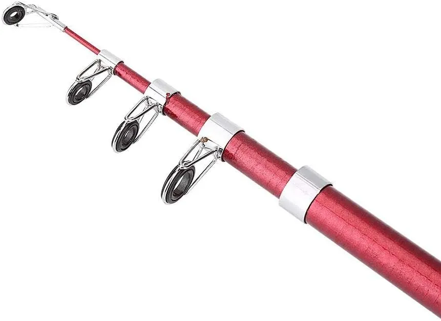 Telescopic Fishing Rod, Outdoor Portable Lightweight Casting Fishing Pole Folding Fishing Rod Reel Tackle Accessory for Travel Saltwater Freshwater Fishing