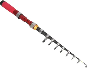 Telescopic Fishing Rod, Telescoping Fishing Rod with Non Slip Grip 1.9m Fiberglass Telescopic Portable Fishing Fishing Rod for Ocean, Rivers, Lakes, Reservoirs