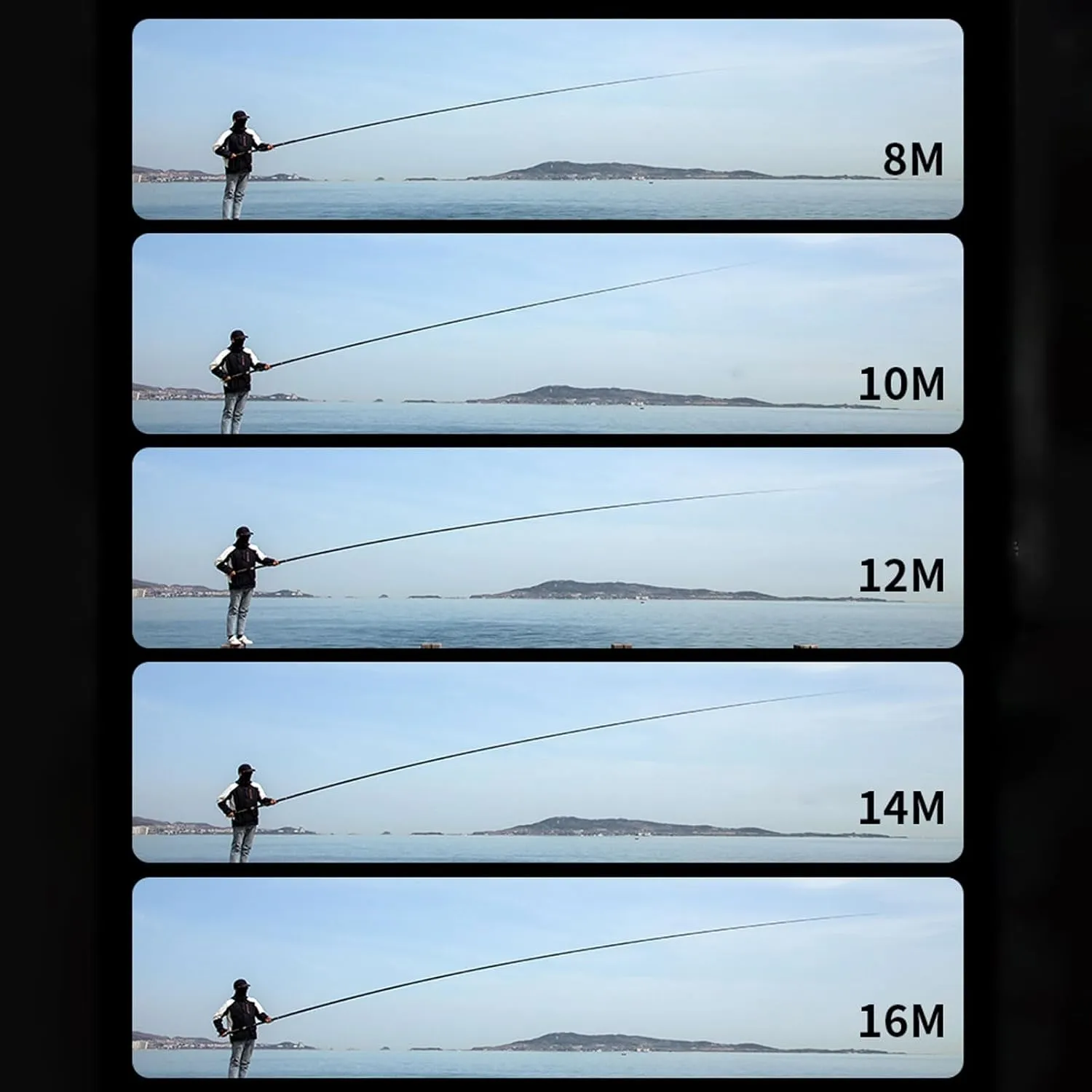 Telescopic Fishing rods-8m 9m 10m 11m 12m 13m 14m 15m 16m Long Section Carbon Fiber Material Fishing Pole caña de pescar Long Distance Big Fish