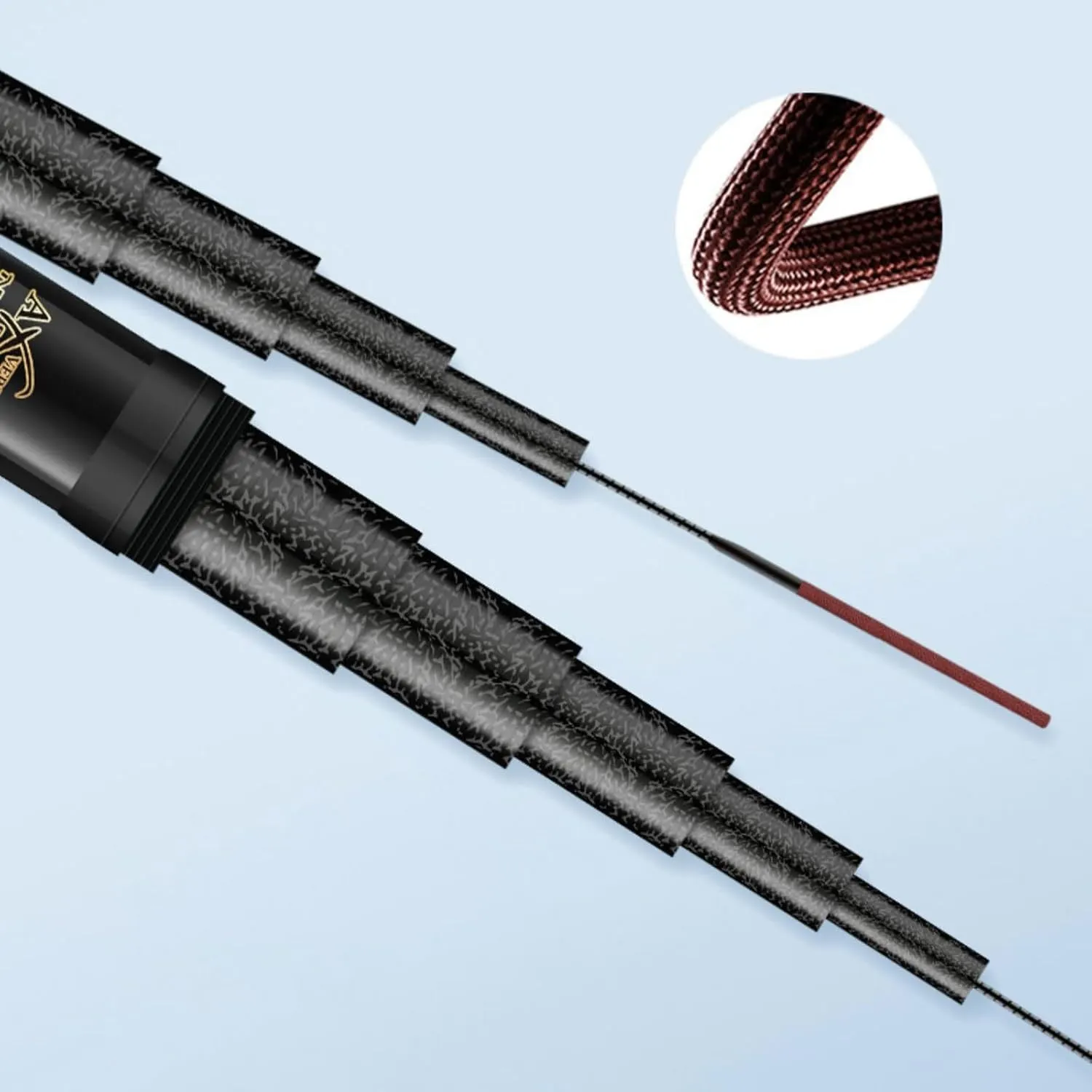 Telescopic Fishing rods-8m 9m 10m 11m 12m 13m 14m 15m 16m Long Section Carbon Fiber Material Fishing Pole caña de pescar Long Distance Big Fish