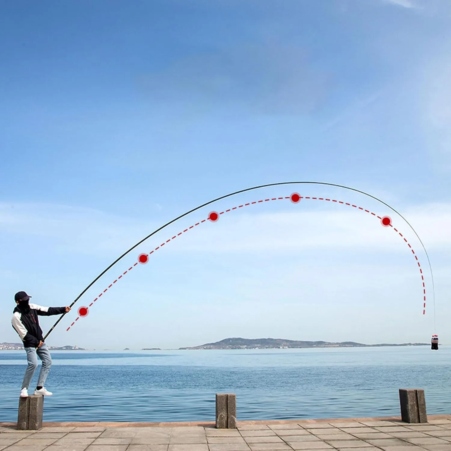Telescopic Fishing rods-8m 9m 10m 11m 12m 13m 14m 15m 16m Long Section Carbon Fiber Material Fishing Pole caña de pescar Long Distance Big Fish
