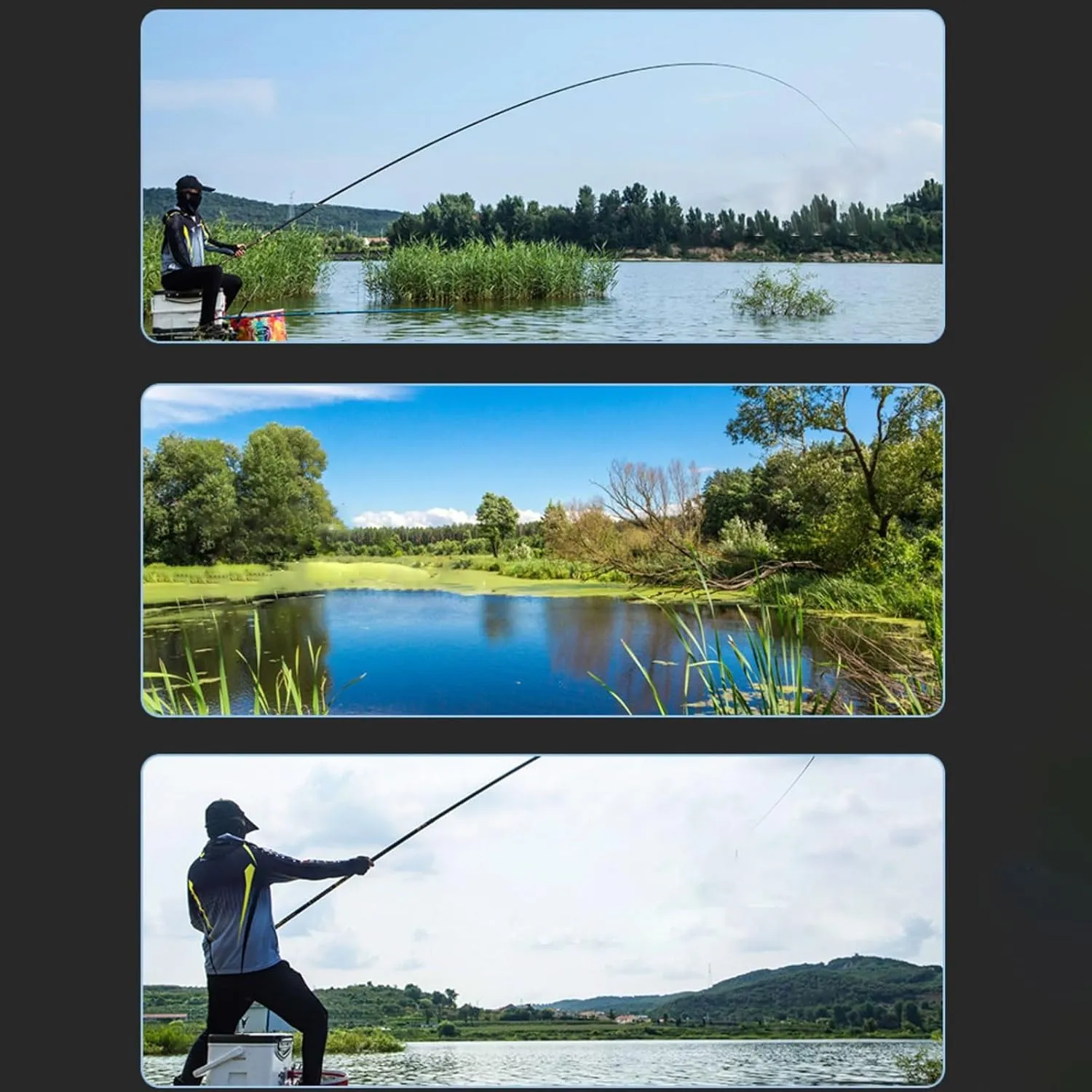 Telescopic Fishing rods-8m 9m 10m 11m 12m 13m 14m 15m 16m Long Section Carbon Fiber Material Fishing Pole caña de pescar Long Distance Big Fish