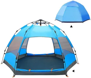 Tent 4 Season Large Capacity for 5-8 Person Camping Backpacking Tent Lightweight Waterproof Double Layer Pop-up Automatic for Hiking Travel
