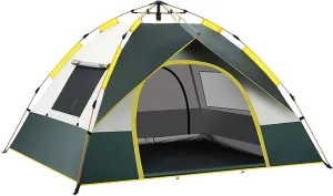 Tent for Camping Easy Set Up Ventilated, Sun Shelter Tent Weatherproof Waterproof, Backpacking Tent Pop Up Lightweight, All Seasons, for Family Hiking and Backpacking