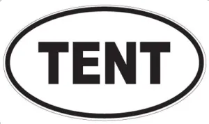 TENT - Oval Magnet
