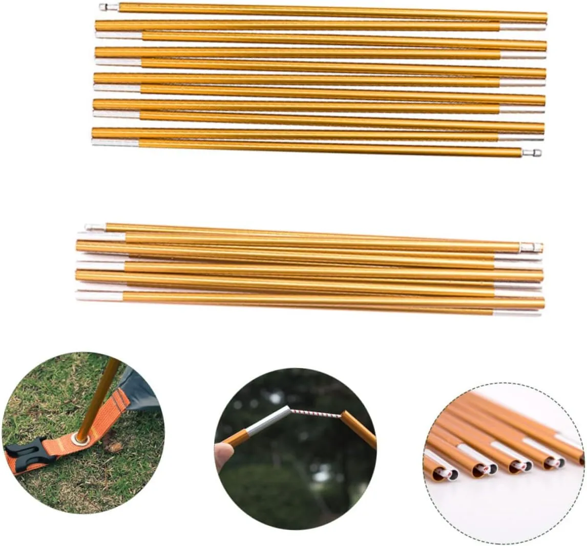 Tent Poles Durable Tent Accessories for Camping Tarp Support Portable Design for