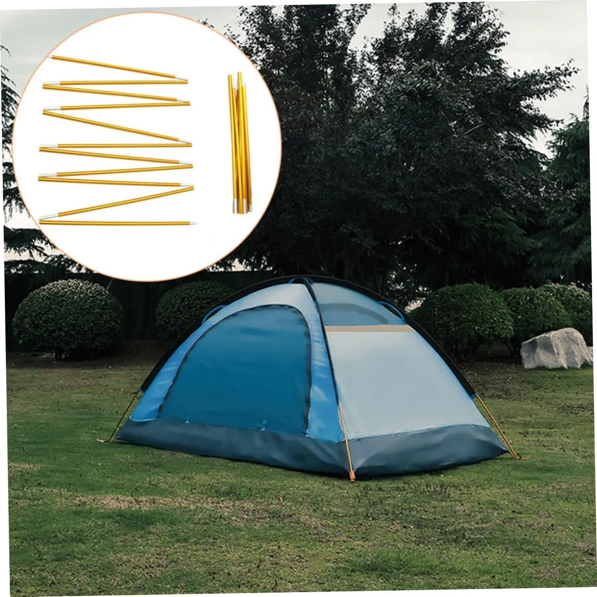 Tent Poles Durable Tent Accessories for Camping Tarp Support Portable Design for