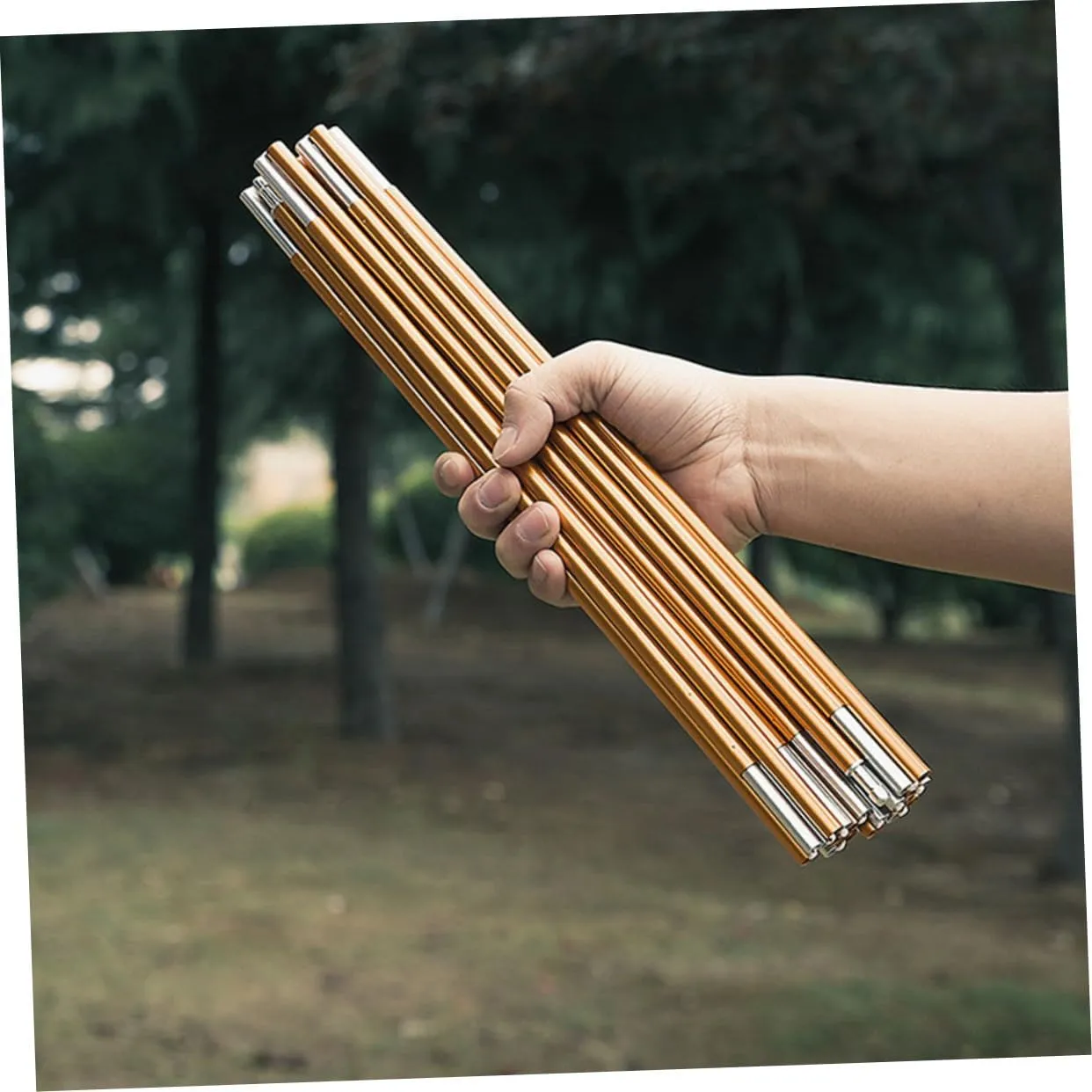Tent Poles Elastic Support Hiking Outdoor Stake Portable Lightweight Tarp for Camping Foldable King